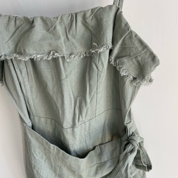 Princess Polly Rally Playsuit Khaki Sage Green Romper - US Size 6 - NWT - Picture 10 of 14